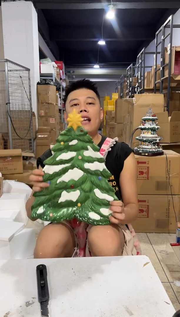 瓷片大号圣诞树盘子