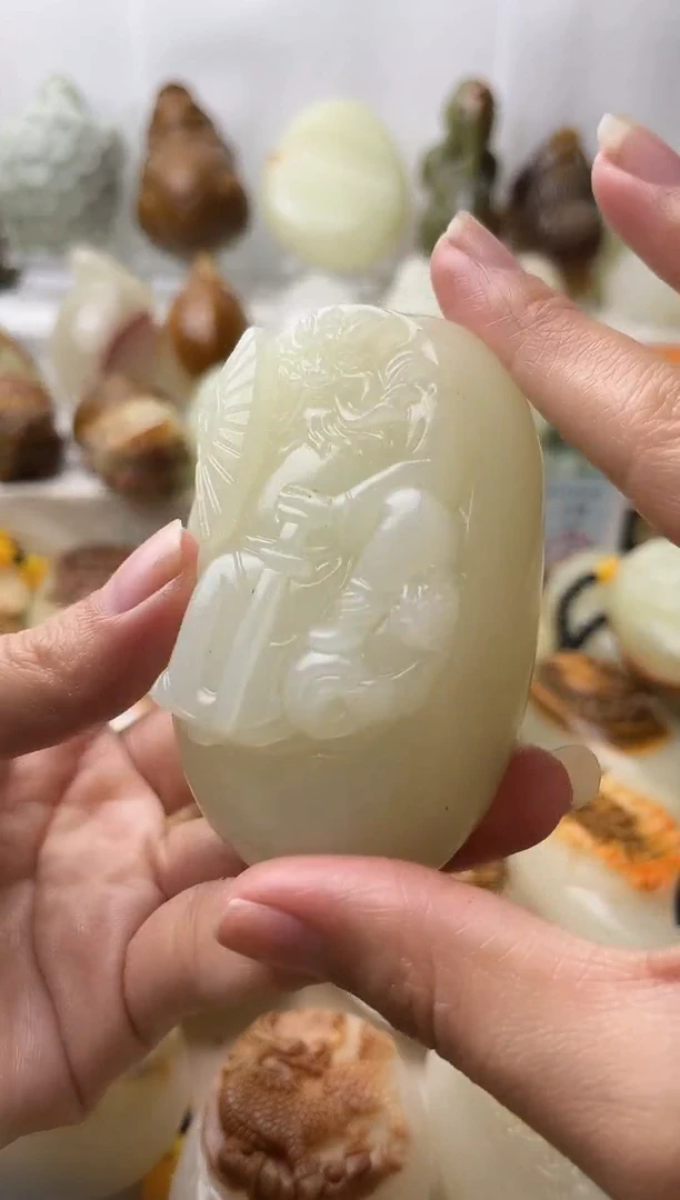 石材古青石棉纹正常不退换钟馗