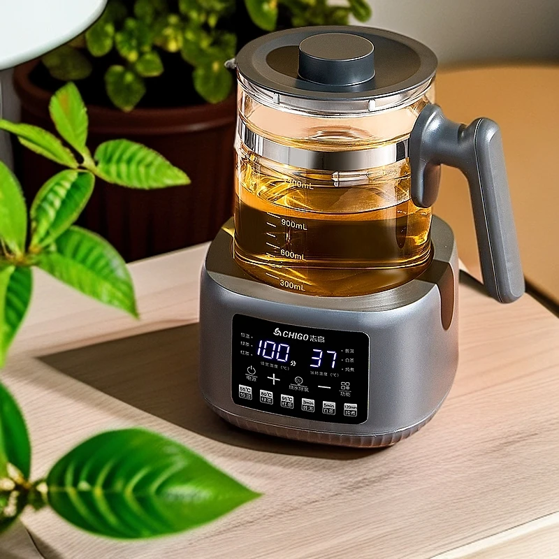 志高分体式养生壶蒸茶壶多功能加厚玻璃温奶器家用保温电热热水壶