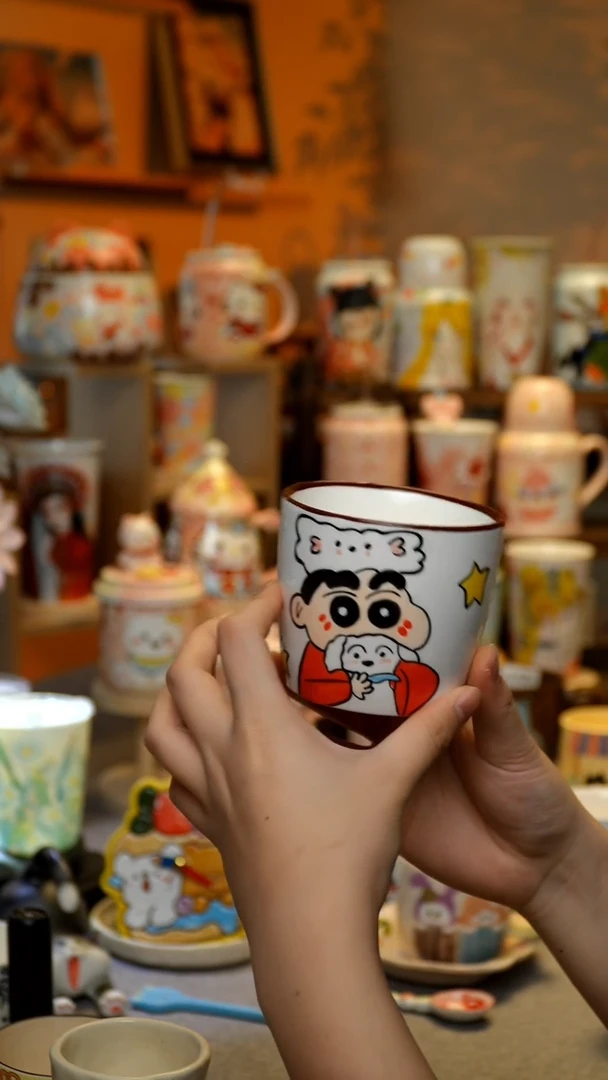 【闪购商品】杯陶瓷景德镇高温釉下彩&A508