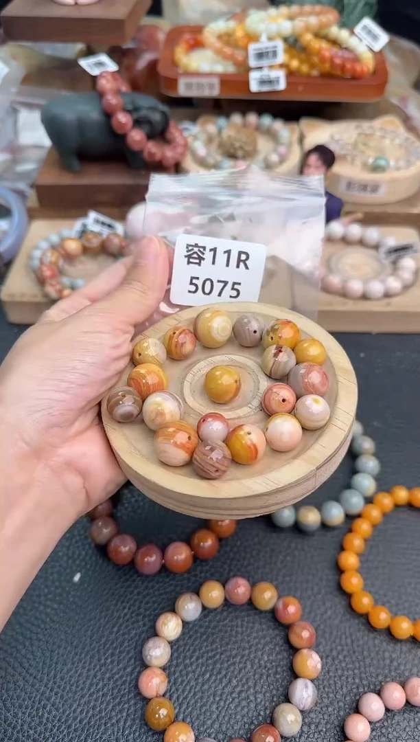 石英质玉手链未镶嵌橙**.11R5075