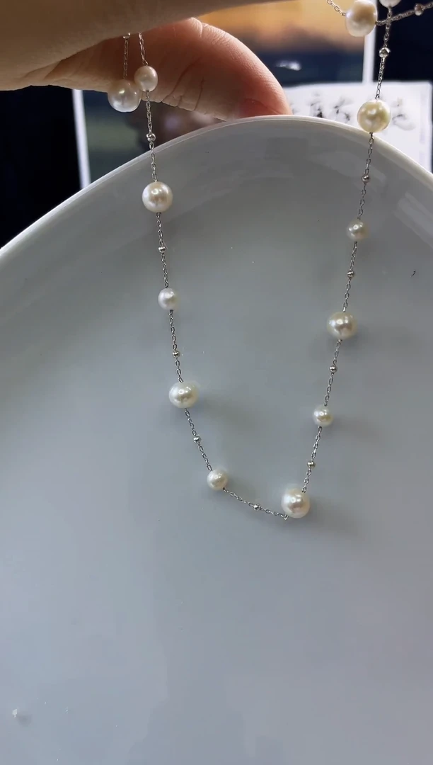 合金耳饰淡水珍珠满天星