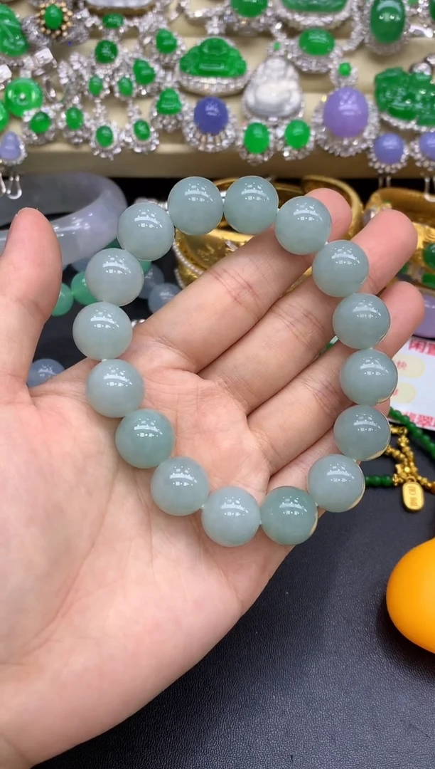 未镶嵌手串翡翠140-中国好珍宝