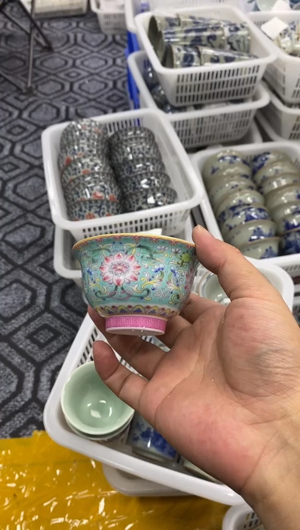 陶瓷景德陶瓷茶具容量约90