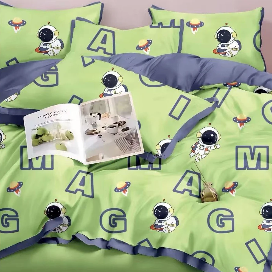 卡通100%全棉磨毛面料 幅宽2.5米 新疆包邮