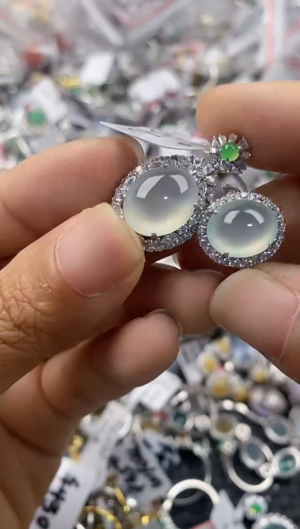 银S925镶嵌戒指翡翠111---4