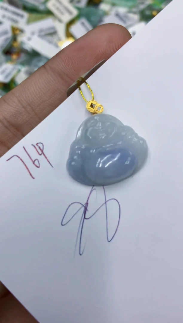颈饰18K金镶嵌翡翠111111111111