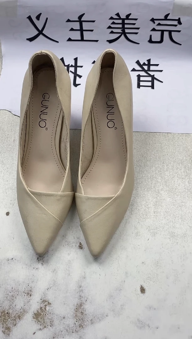 谷诺189807米色35样板鞋子介意勿拍