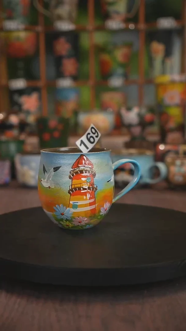 紫砂油画手绘釉下彩169