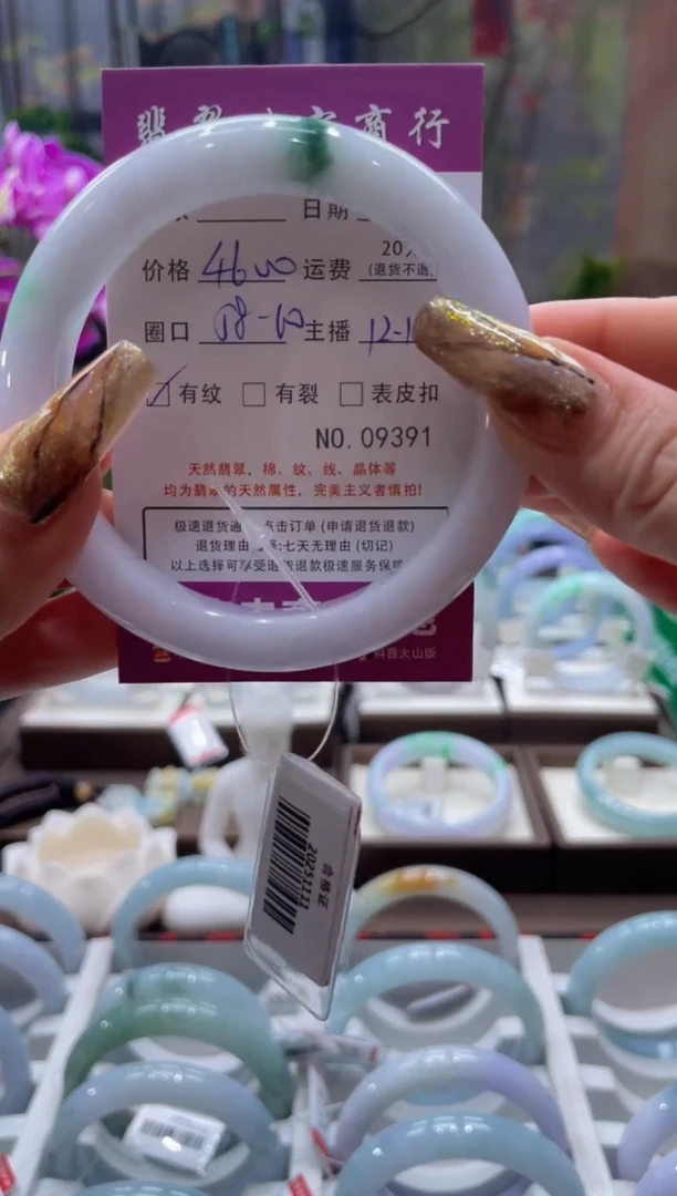未镶嵌手镯翡翠9391****