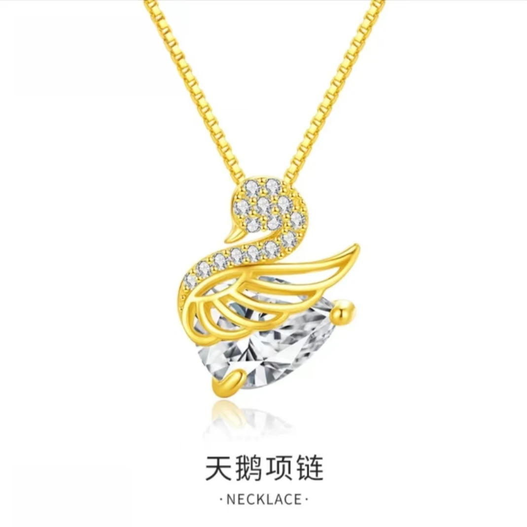 坠链均925银 纯银项链女锁骨链情人节女士生日新年礼物