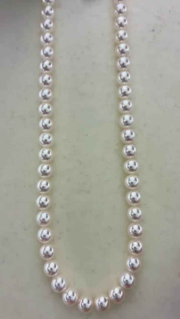 颈饰未镶嵌海水珍珠rose p7.5-8满珠链