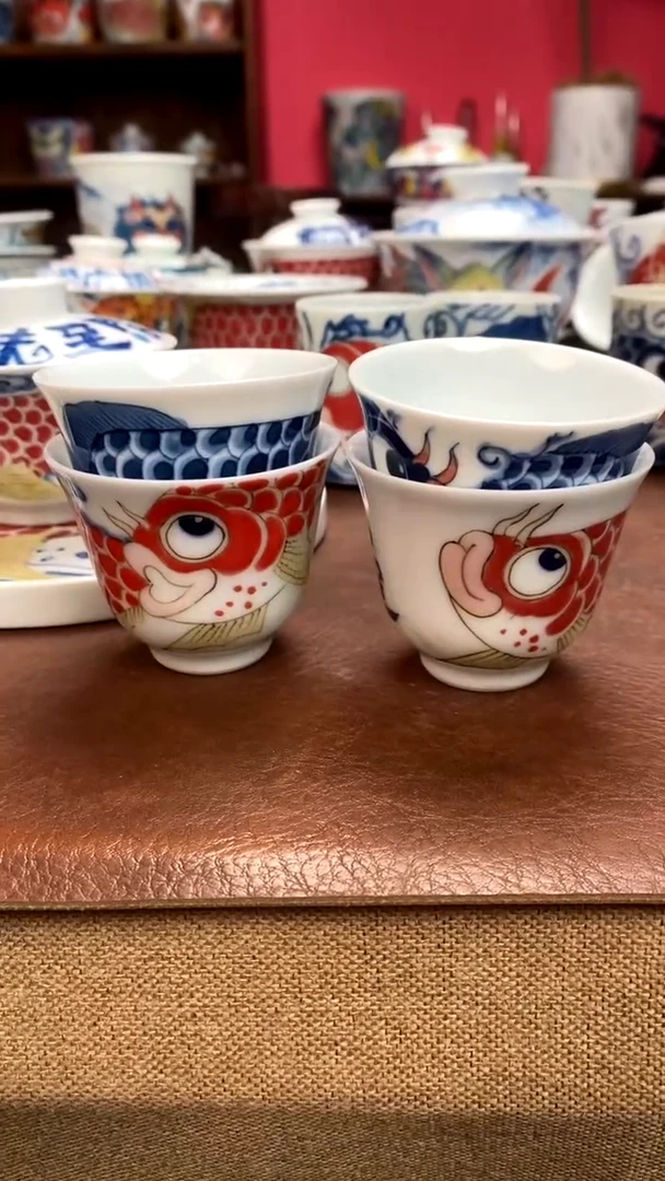 【闪购商品】龙鱼客杯）景德镇昨明陶瓷