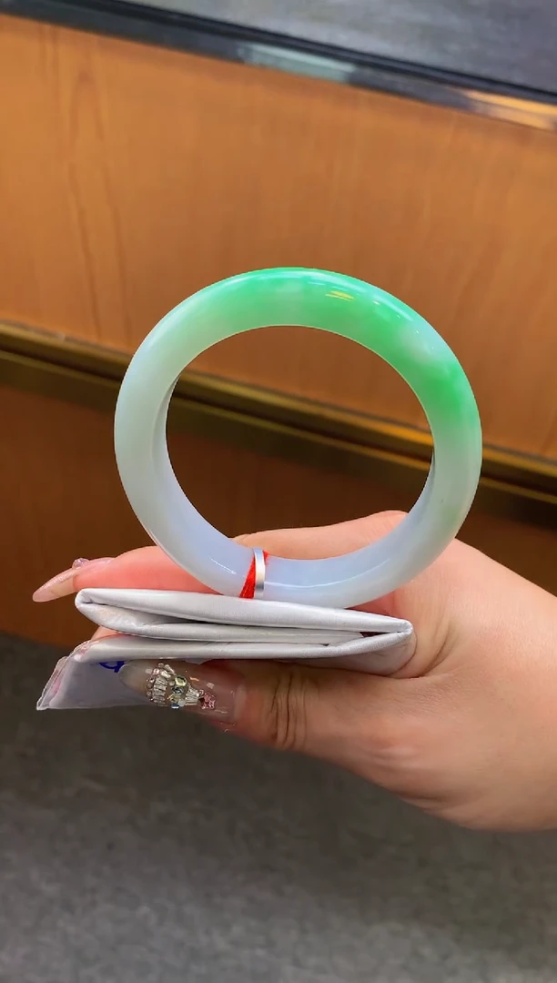 未镶嵌手镯翡翠钮****花-F20-57.7