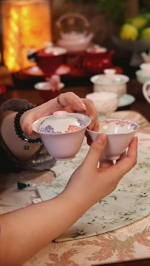 盖碗+茶杯 哈哈哈哈