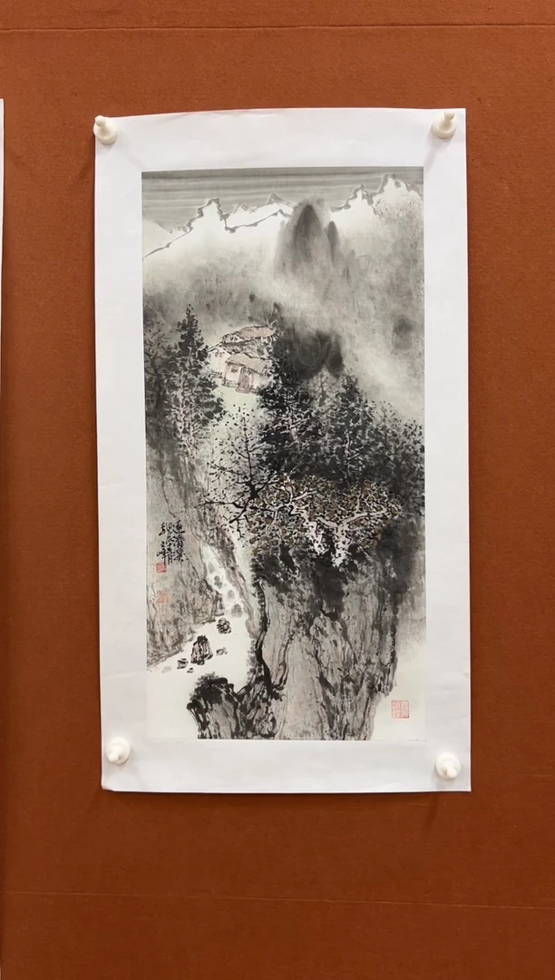 国画李文峰四尺四开水墨山水