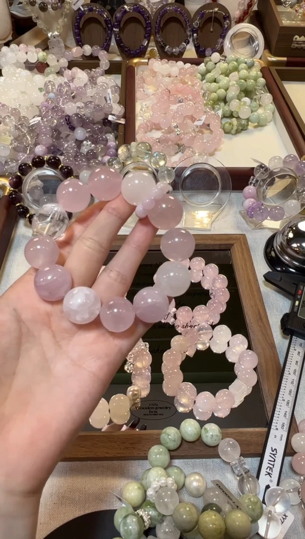 未镶嵌手串水晶水晶手串粉水