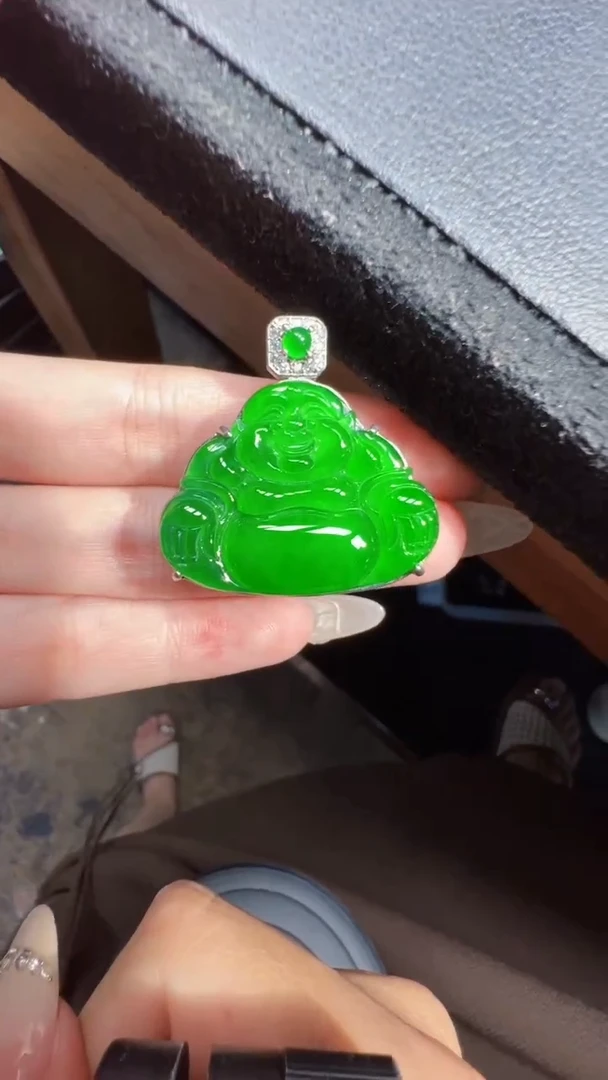 未镶嵌定制翡翠翡翠A货有轻微色差属于正常现象，佛公多样性发货1