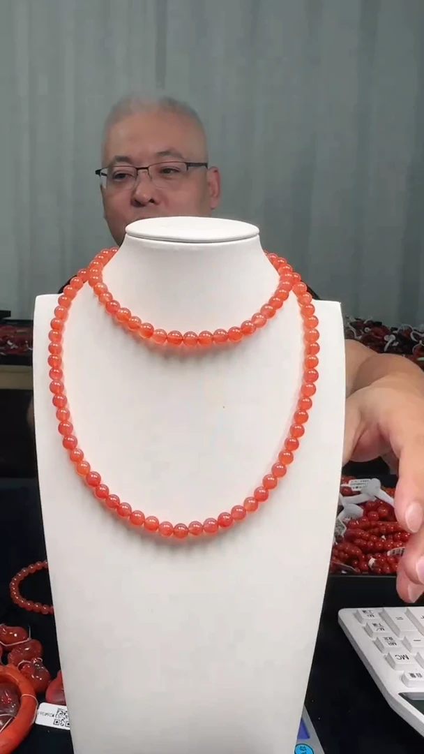 未镶嵌多样性发一件南红玛瑙7mm保山圆珠多圈