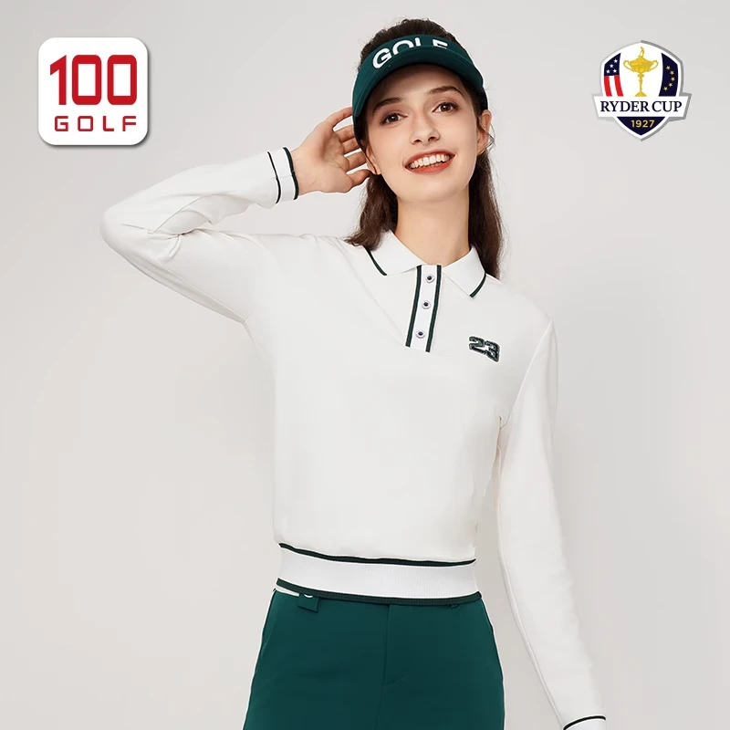 [直播间惠购]莱德杯高尔夫女长袖秋运动潮范翻领Polo衫RF232PC160