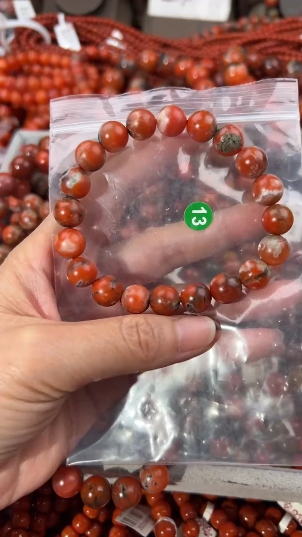 南红玛瑙手串未镶嵌10+