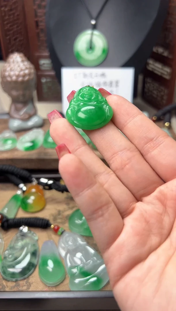 颈饰未镶嵌翡翠所见即所得，一图一物
