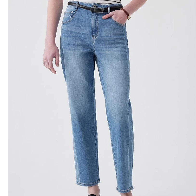 TeenieWeenie牛仔裤2025夏季拼接时尚气质通勤锥形裤TTTJ252401W