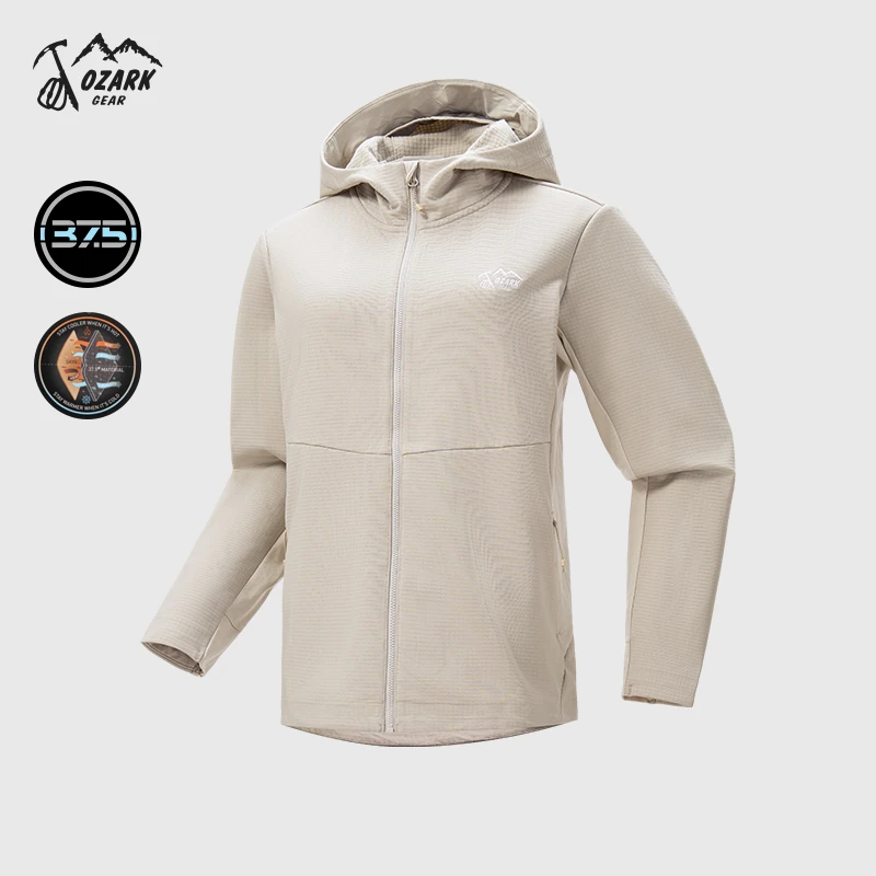 Ozark/奥索卡 25秋冬自驾露营37.5控温抓绒连帽夹克OAGWT530602