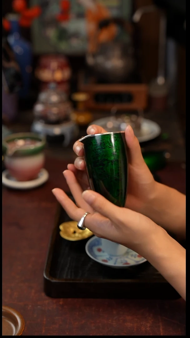 大漆公道杯  景德镇陶瓷福利款