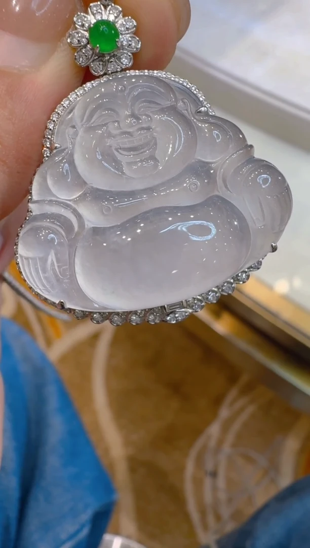 吊坠(不含链)18K金镶嵌翡翠多样性团购发一件