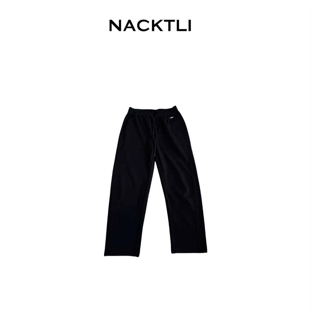 NACKTLI  季节限定弯刀直筒加绒休闲裤