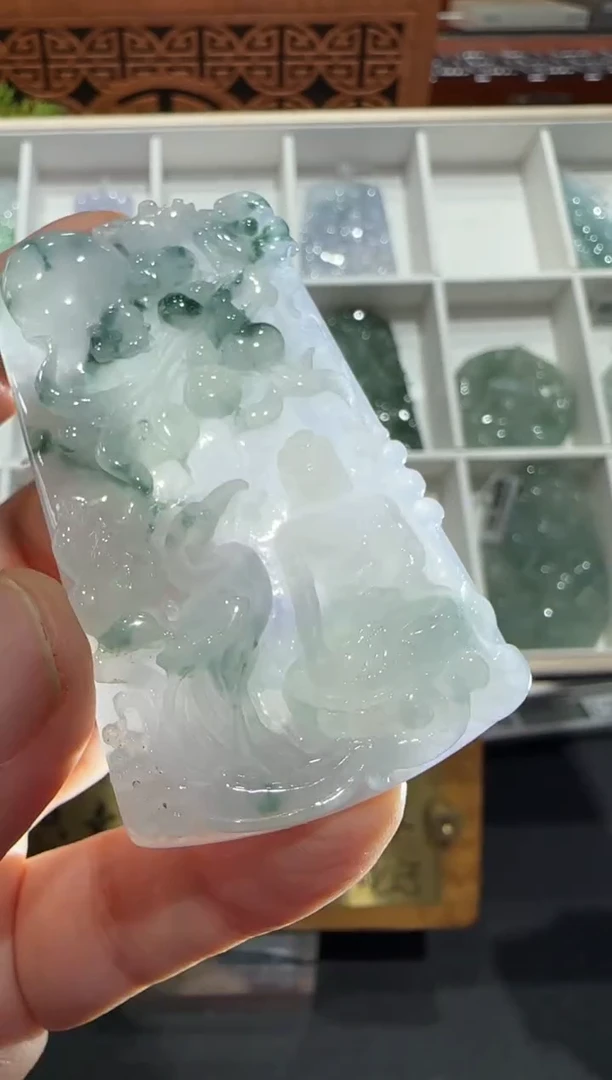 未镶嵌挂件翡翠A货翡翠多样性孤品
