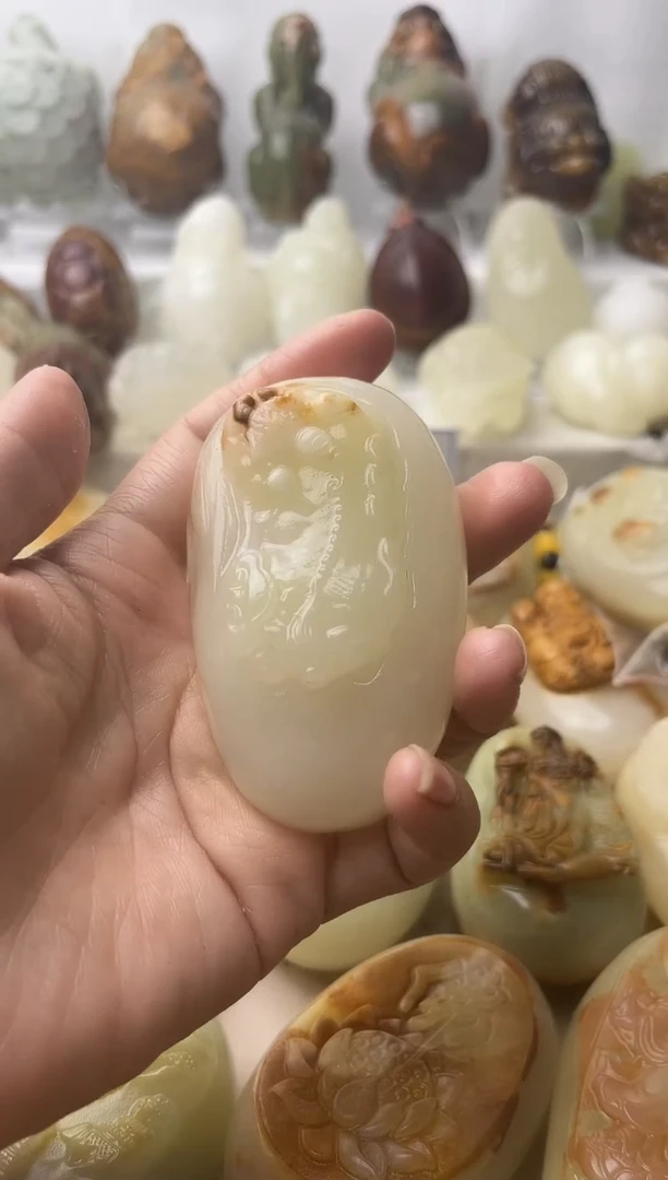 石材方解石棉纹正常不退换貔貅