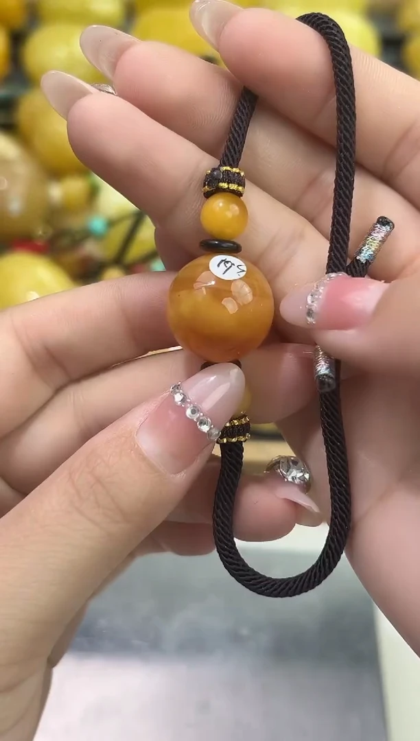裸石琥珀未镶嵌天然琥珀蜜蜡手绳