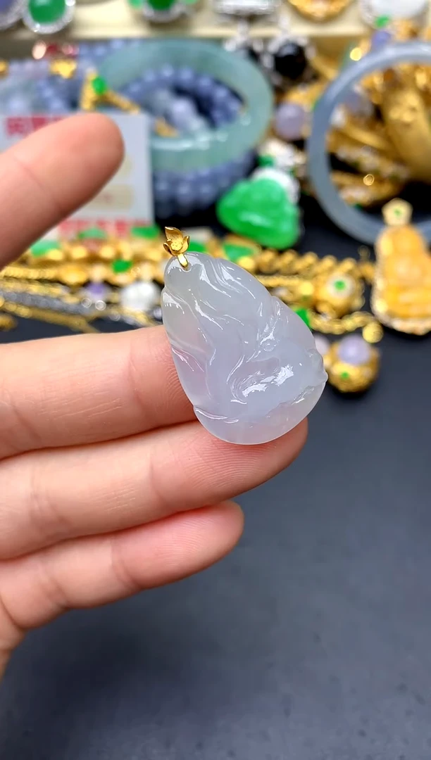颈饰18K金镶嵌翡翠8 -中国好珍宝