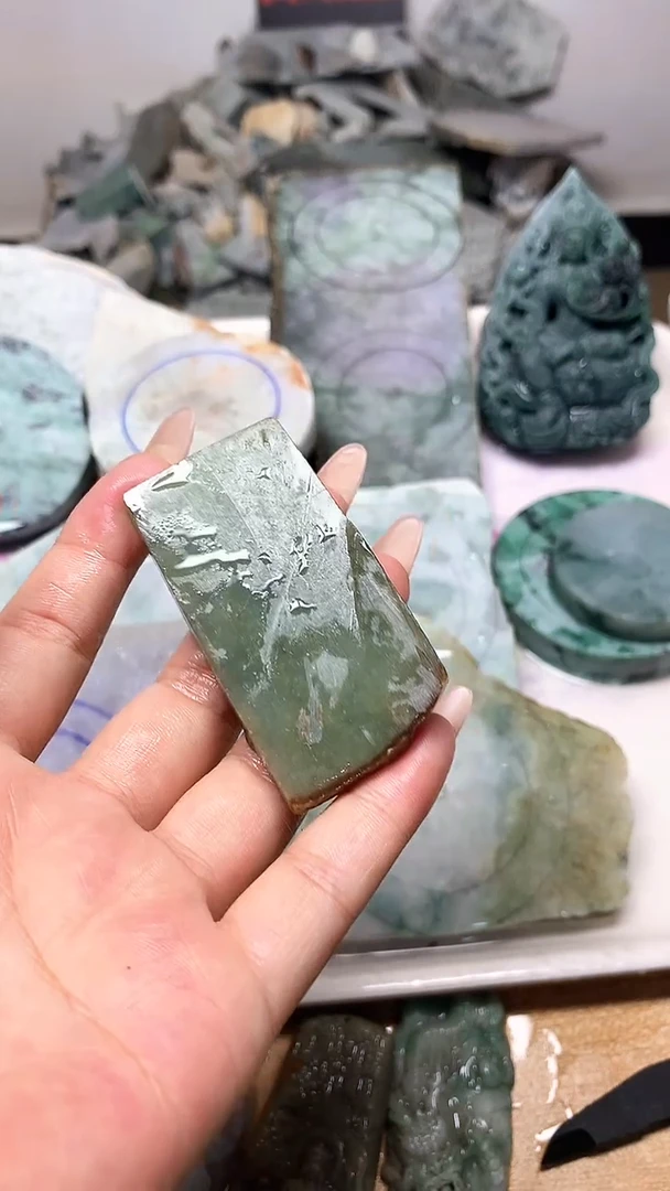 裸石翡翠天然缅甸翡翠A货43