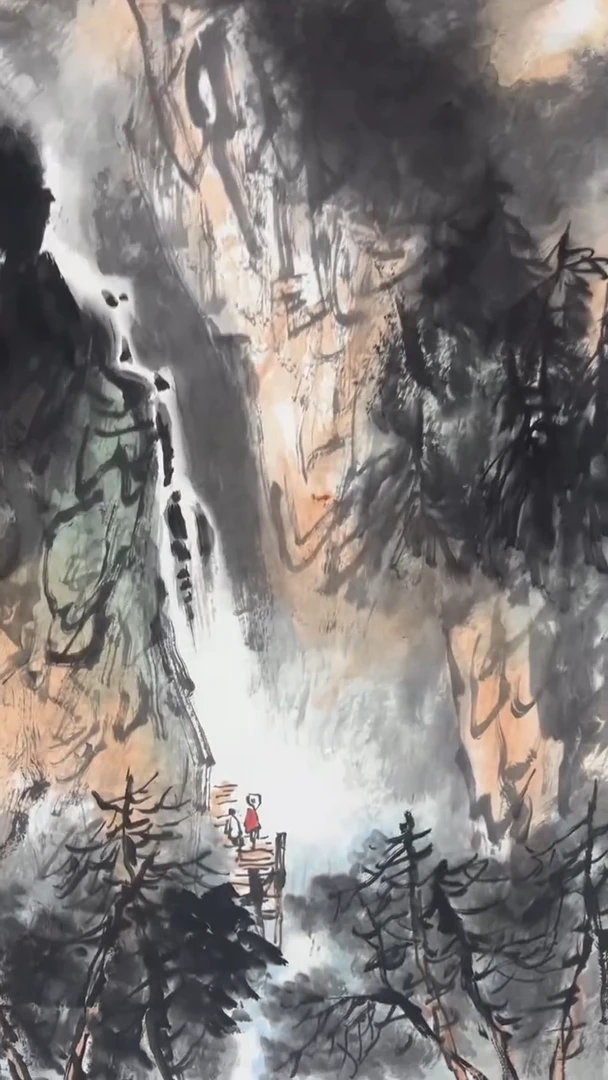 国画师文志老师68斗方
