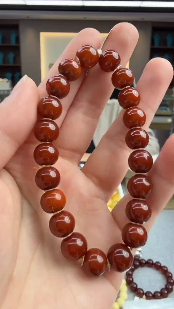 手链琥珀未镶嵌77秒拍号 假一罚三
