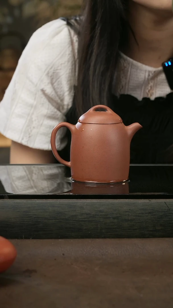茶壶紫砂21，秦权，龙血砂，200cc