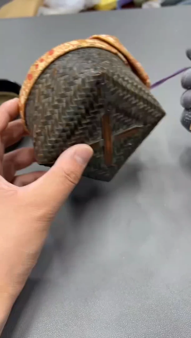 竹编工艺品小四孤品收藏