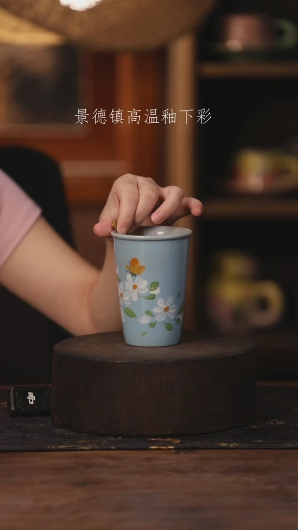 陶瓷景德镇高温釉下手绘陶瓷238