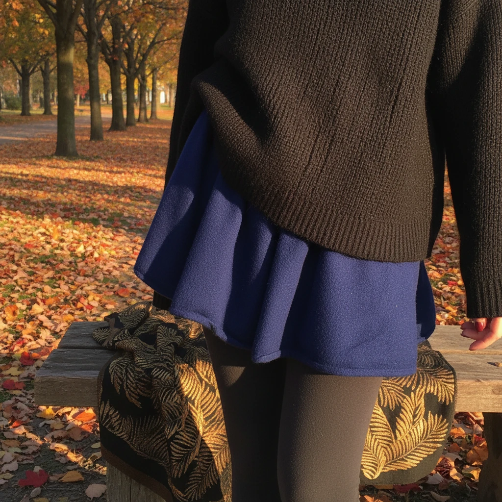 【SFF严选】CJZP 25冬韩版休闲加绒纯色山羊绒半裙13574