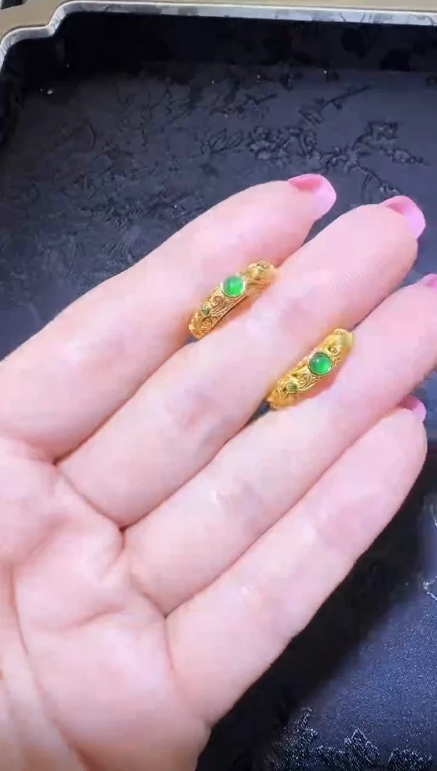 【闪购商品】翡翠耳饰银S925镶嵌耳包