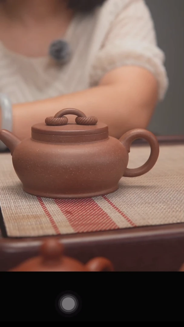 茶壶紫砂黑墩头双圈240cc