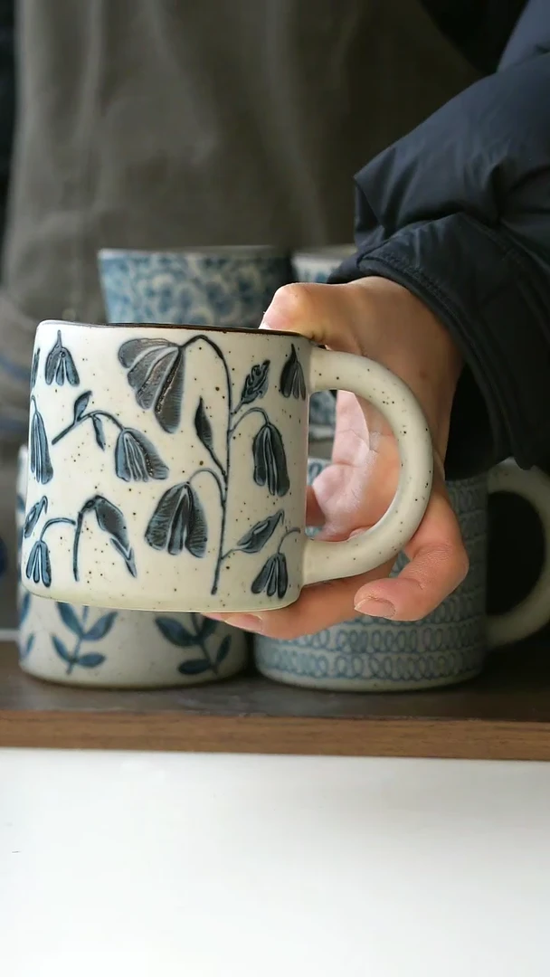 【闪购商品】陶瓷铃兰马克杯420@4-2@