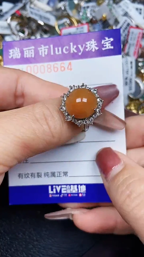 颈饰银S925镶嵌翡翠8664