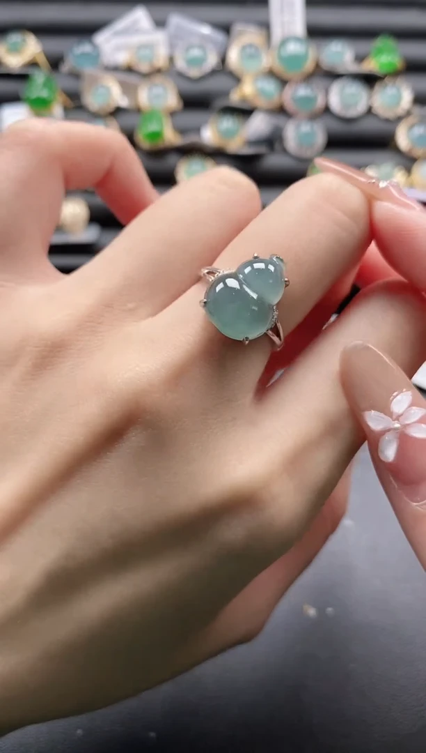 【闪购商品】翡翠戒指银S925镶嵌1111