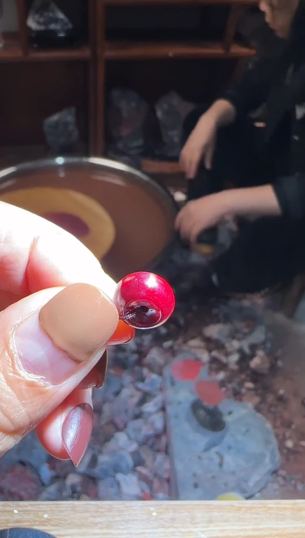 天然辰砂朱砂平安扣37