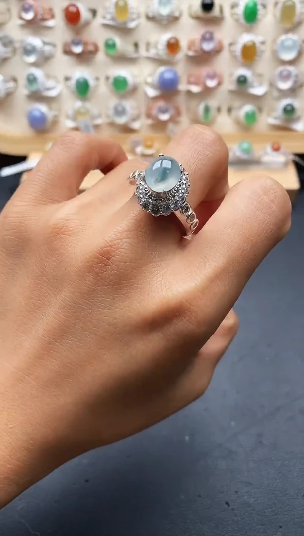 未镶嵌戒指翡翠缅甸天然A货翡翠1 10-5