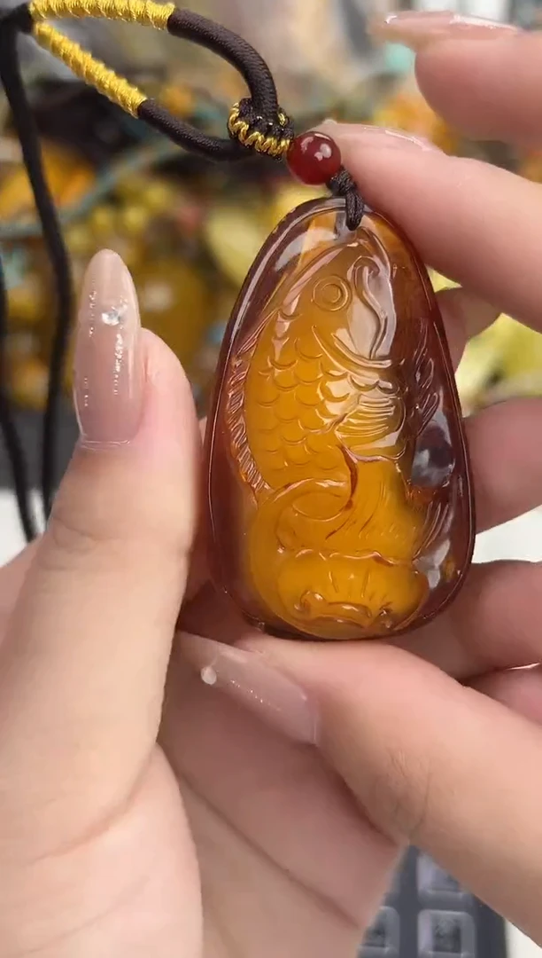 裸石琥珀未镶嵌天然琥珀蜜蜡吊坠